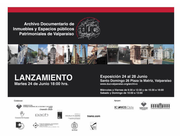 Exposición del Archivo Documentario de Inmuebles y Espacios Públicos Patrimoniales de Valparaiso